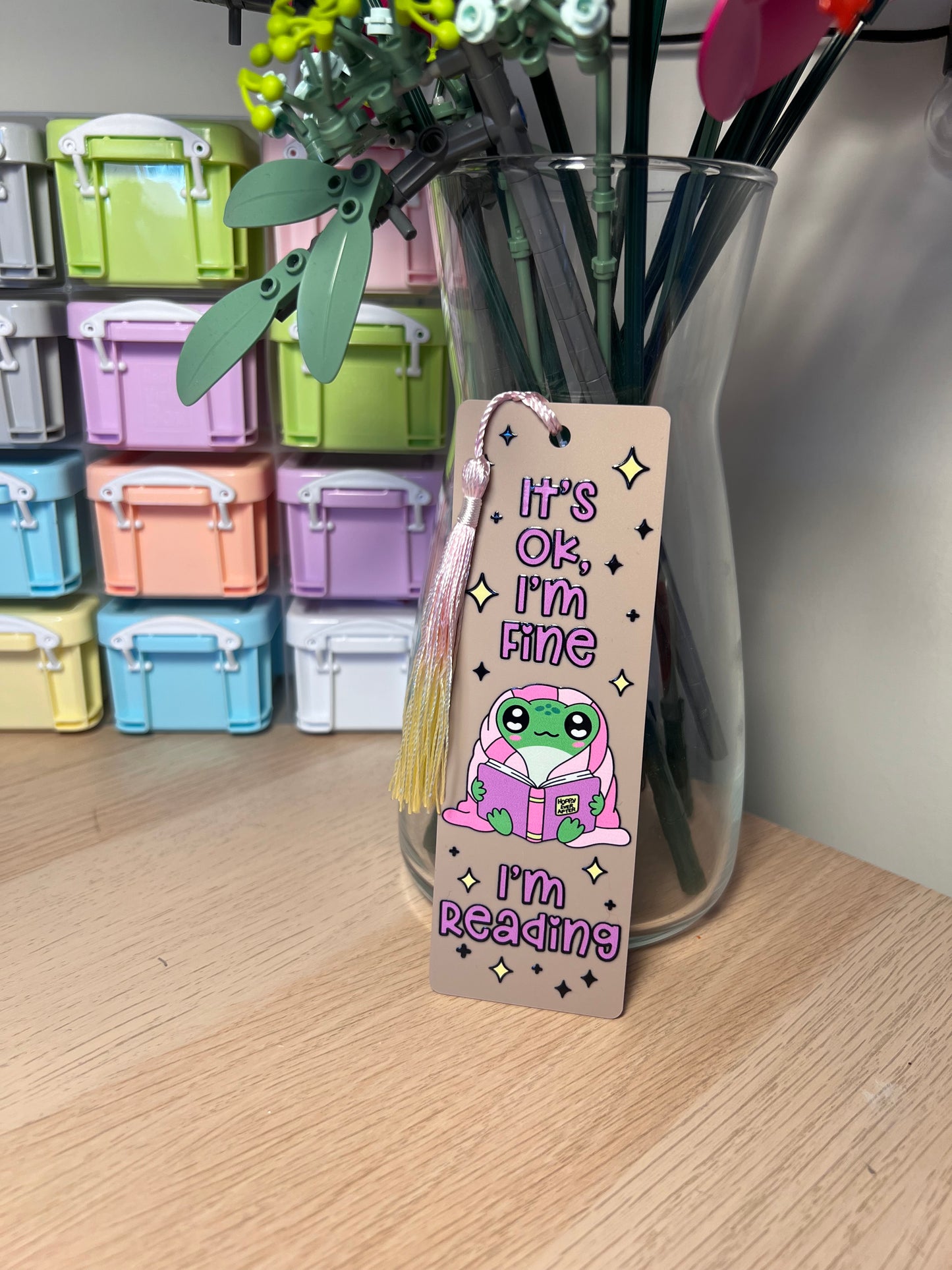 It’s Ok, I’m Fine. I’m Reading Bookmark