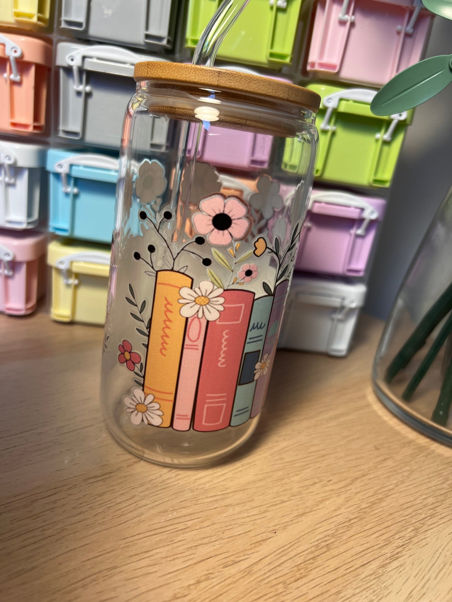 Bookish 16oz Glass Tumbler