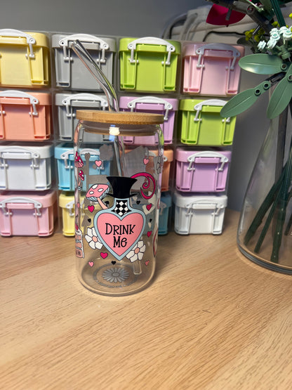 Drink Me Glass 16oz Tumbler