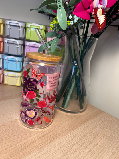 Romantasy 16oz Glass Tumbler