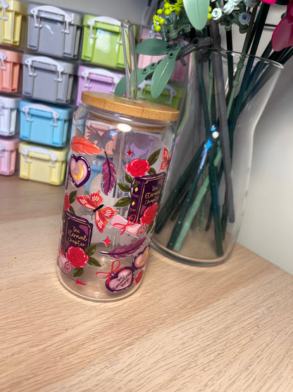 Romantasy 16oz Glass Tumbler