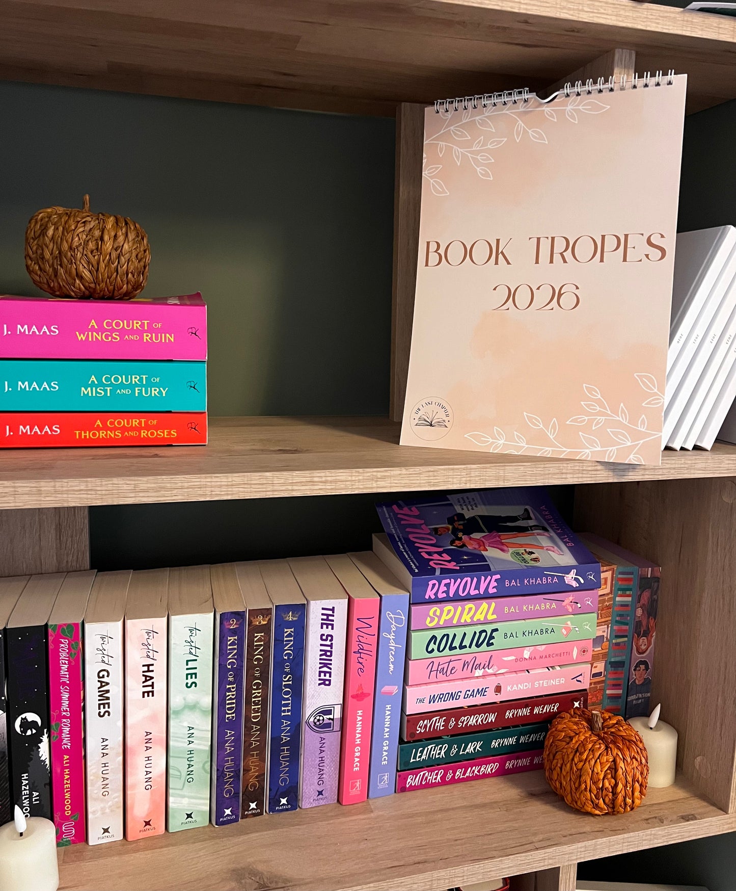 Book Tropes Calendar 2026