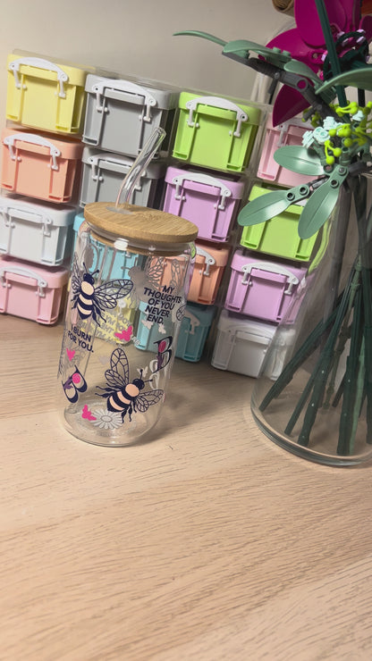 Bridgerton 16oz Glass Tumbler and Acrylic Bookmark